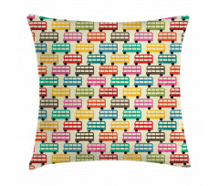 Double Decker Bus Pillow Cover