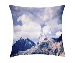 Craggy Peaks Mountains Pillow Cover