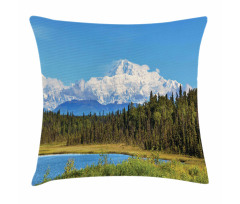Snow Covered Mountain Pillow Cover