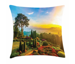 Colorful Idyllic Nature Pillow Cover