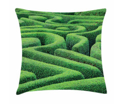 Green Plant Maze Park Pillow Cover