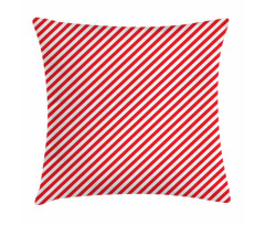 Diagonal Red Lines Pillow Cover