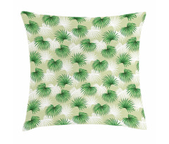 Palm Tree Island Foliage Pillow Cover