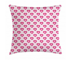 Hearts Cartoon Pillow Cover