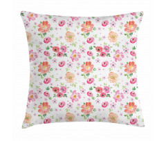 Watercolor Meadow Pillow Cover
