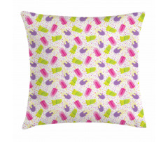 Cartoon Popsicle Dots Pillow Cover