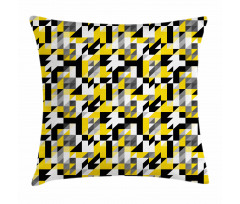 Squares and Houndstooh Pillow Cover
