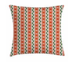 Holly Berries Banner Pillow Cover