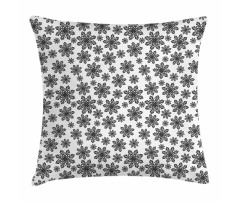 Monochrome Winter Pillow Cover