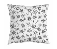 Line Winter Motifs Pillow Cover