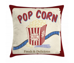 Pop Corn Tickets Pillow Cover