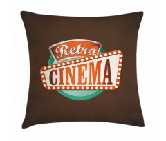 Retro Cinema Pillow Cover