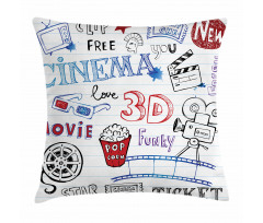 Notebook Doodle Pillow Cover