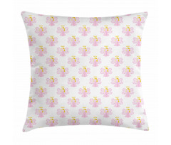 Fairy Girl with Halo Pillow Cover