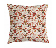 Medieval Valentine Themed Pillow Cover