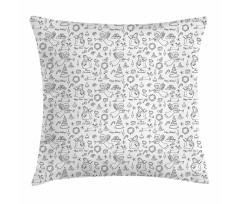 Doodle Christmas Rudolph Pillow Cover