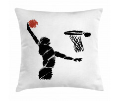 Basketball Player Artwork Pillow Cover