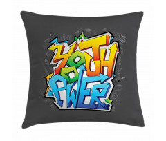 Graffiti Art Youth Power Pillow Cover