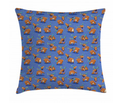 Funny Cartoon Mascots Pillow Cover