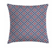 Floral Hearts Mosaic Pillow Cover
