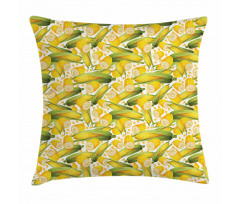 Organic Vegetable Stalks Pillow Cover