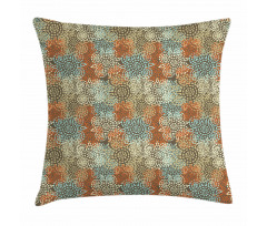 Grunge Flowers Pillow Cover