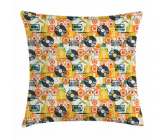 Cassette Radio Vinyl Pillow Cover