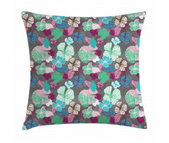 Hawaiian Blossom Plants Pillow Cover