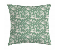 Victorian Rose Bouquet Pillow Cover