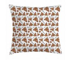 Doodle Art Style Slices Pillow Cover