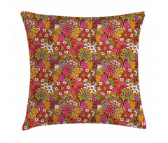 Floral Vibrant Art Pillow Cover