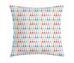 Abstract Bodies Dots Pillow Cover