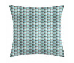 Bicolor Checkered Retro Pillow Cover