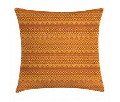 Folkloric Triangles Suns Pillow Cover
