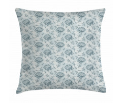 Vintage Romantic Plants Pillow Cover