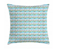 Sailing Boats of Summer Pillow Cover