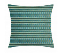 Overlapping Diamond Shape Pillow Cover