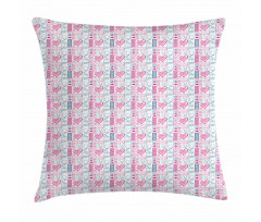 Love You Calligraphy Pillow Cover
