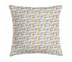 Flora Curved Branches Pillow Cover