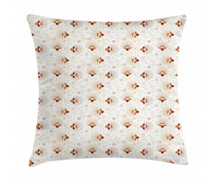 Chevrons and Flowers Pillow Cover