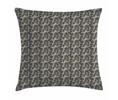 Floral Doodle Leaves Pillow Cover
