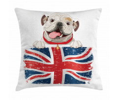 British Dog Pillow Cover
