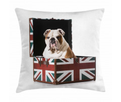 Patriotic Dog Pillow Cover