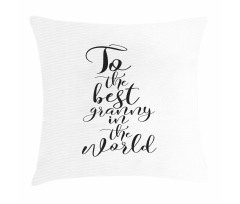 Hand Lettering Words Pillow Cover