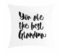 Black and White Words Pillow Cover