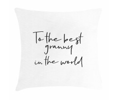 Calligraphy Letters Pillow Cover