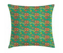 Dot Cartoony Nature Design Pillow Cover