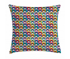 Colorful Frame Animals Pillow Cover