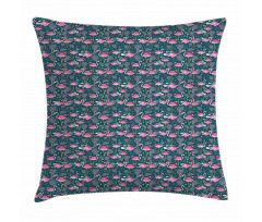 Exotic Bird Pattern Pillow Cover