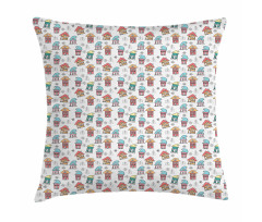 Noel Theme House Pillow Cover